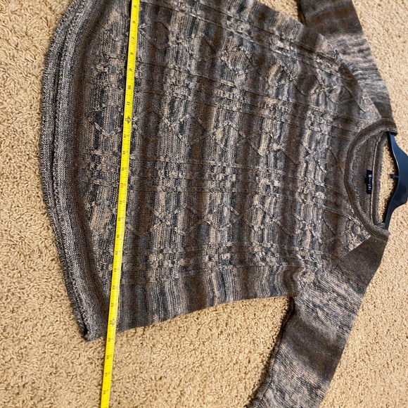 Two Sister Sweater M/L Woven in Browns and Grays - Picture 8 of 12